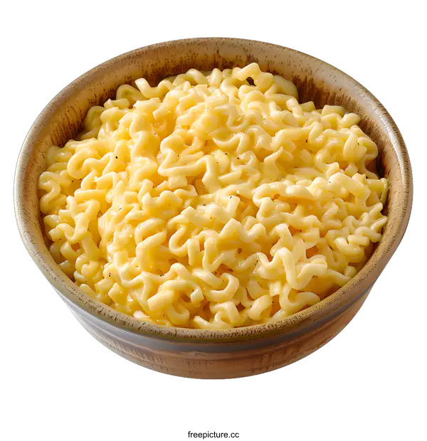 [Transparent Background PNG]Bowl of Cheesy Noodles