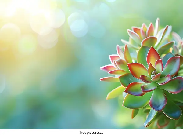 Close Up of Succulent Plant with Blurred Background