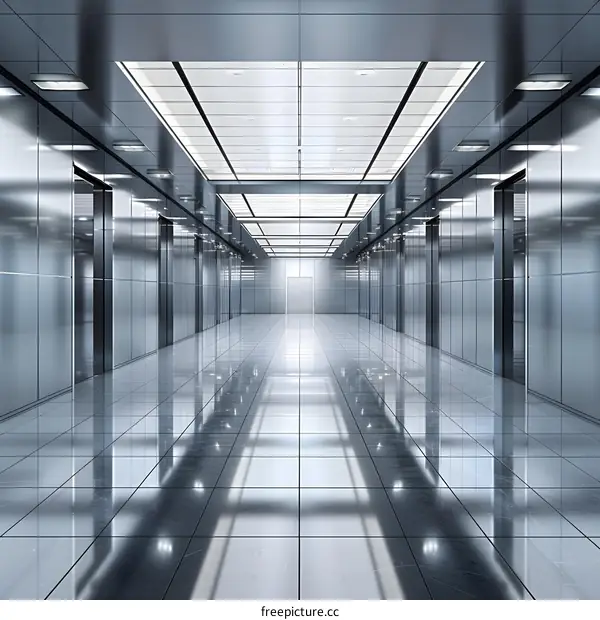 Modern Office Building Hallway Interior Design