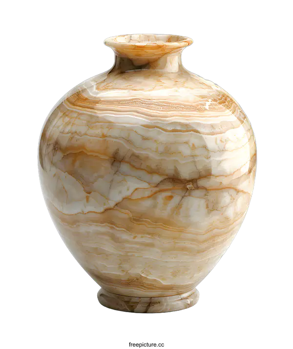 [Transparent Background PNG]Alabaster Vessel with Lid