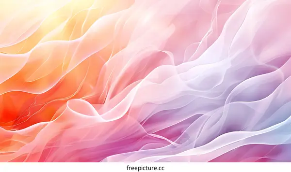 Abstract Colorful Wavy Lines Background