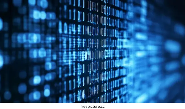 Abstract Binary Code Background