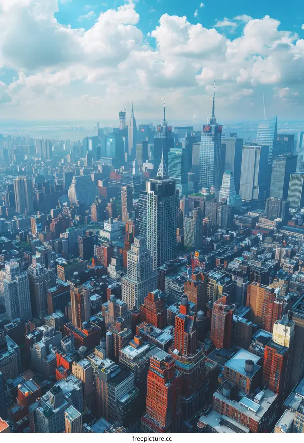 New York City Panorama with Empire State Building
