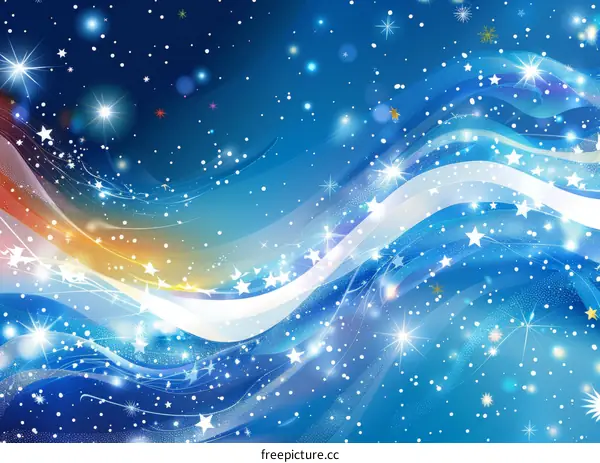 Dancing Snowflakes on a Winter Night