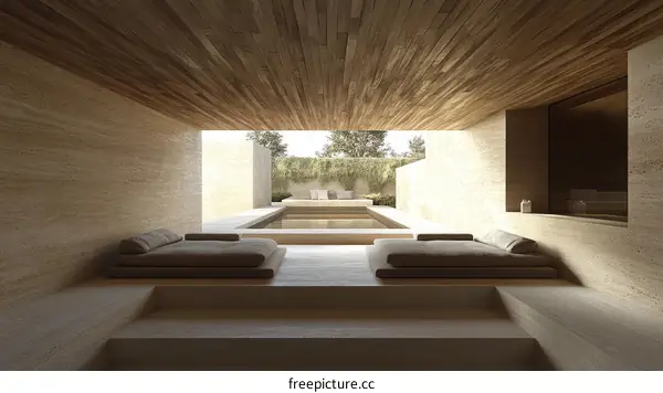 Modern Minimalist Outdoor Living Area Design