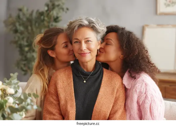 Warm Embrace of Three Generations