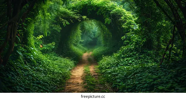 Path Through Lush Green Forest
