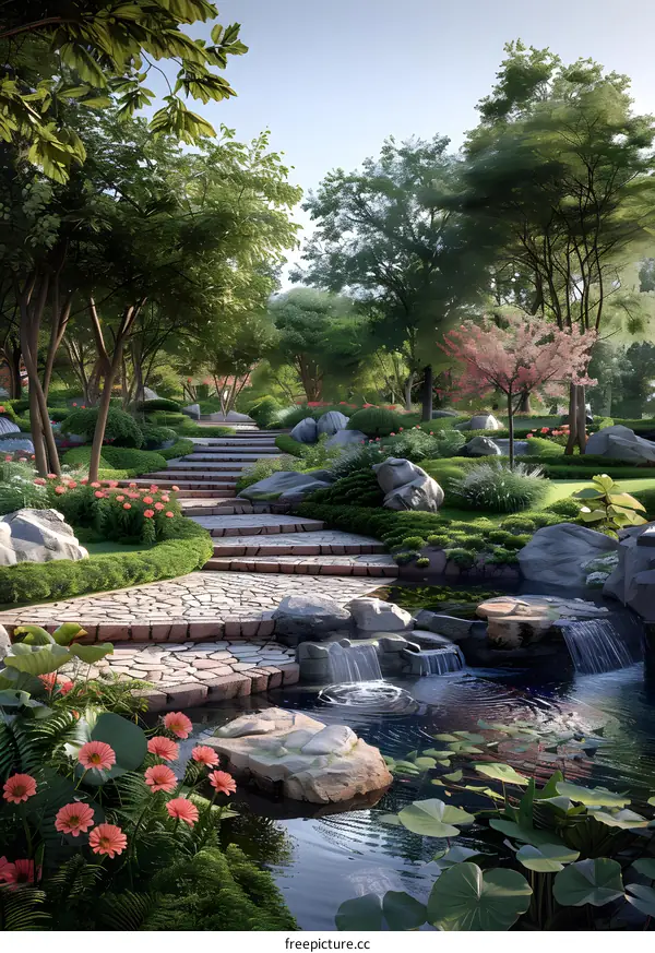 Garden landscape design and construction