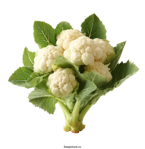 [Transparent Background PNG]Fresh Cauliflower Bouquet on White Background