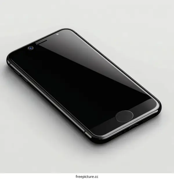 High-end Black Smartphone Mockup