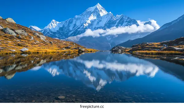 Majestic Mountain Lake Scenery