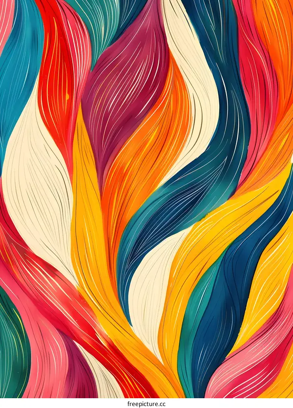 Colorful abstract painting