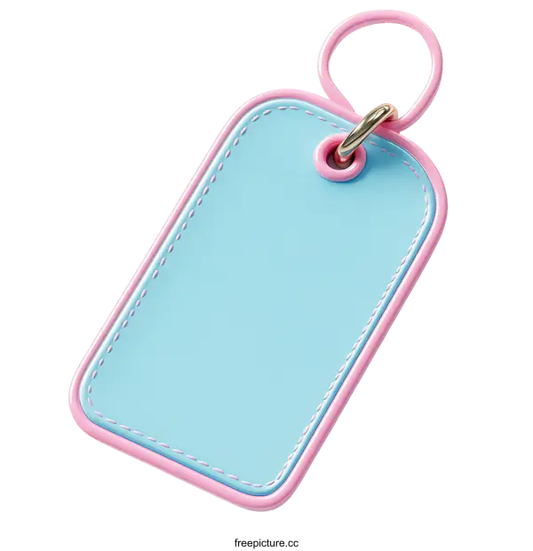 [Transparent Background PNG]3D Rendered Pastel-Colored Key Tag