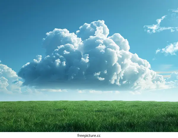 Vast Field Under a Majestic Sky