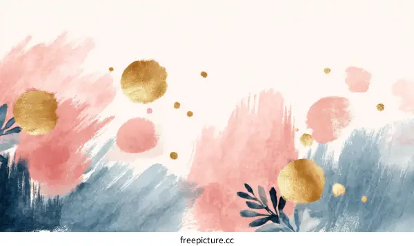 Abstract Watercolor Paint Splatter Art Background