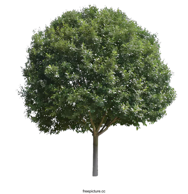 [Transparent Background PNG]Green Tree Isolated On White Background