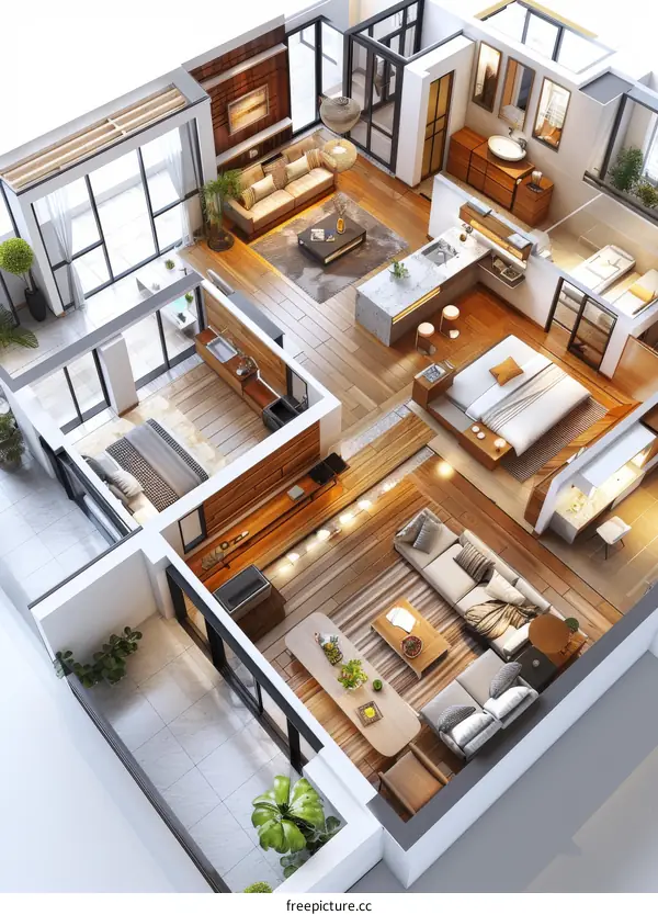 Modern Apartment Floor Plan Design