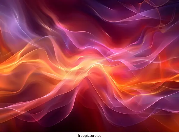 Abstract Wavy Colorful Background