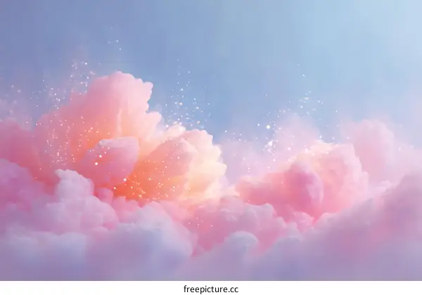 Pastel Pink Cloud Formation