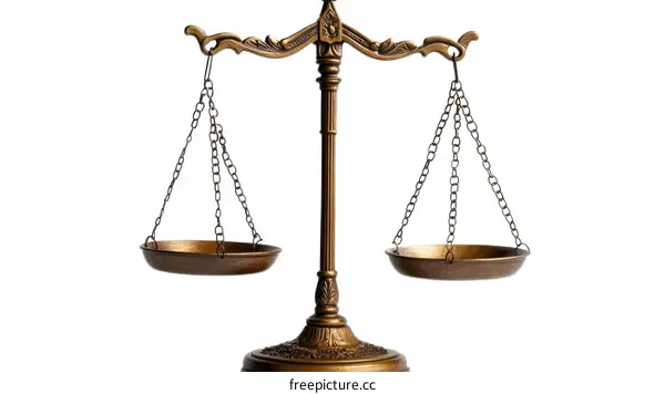 Antique Bronze Justice Scale Design