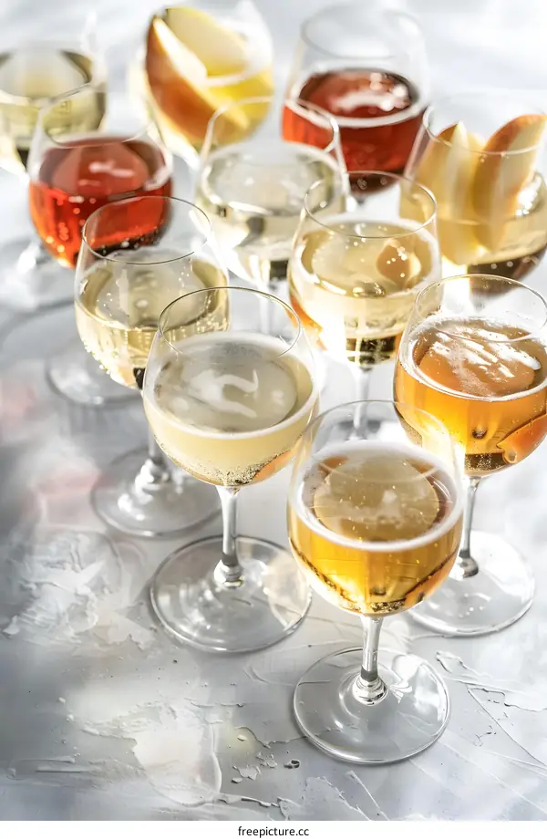 Glass of Champagne, Close Up, Sparkling Wine