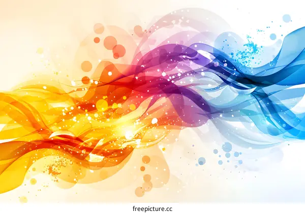 Abstract colorful wave background