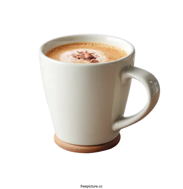 [Transparent Background PNG]Aromatic Latte in a Stylish Mug
