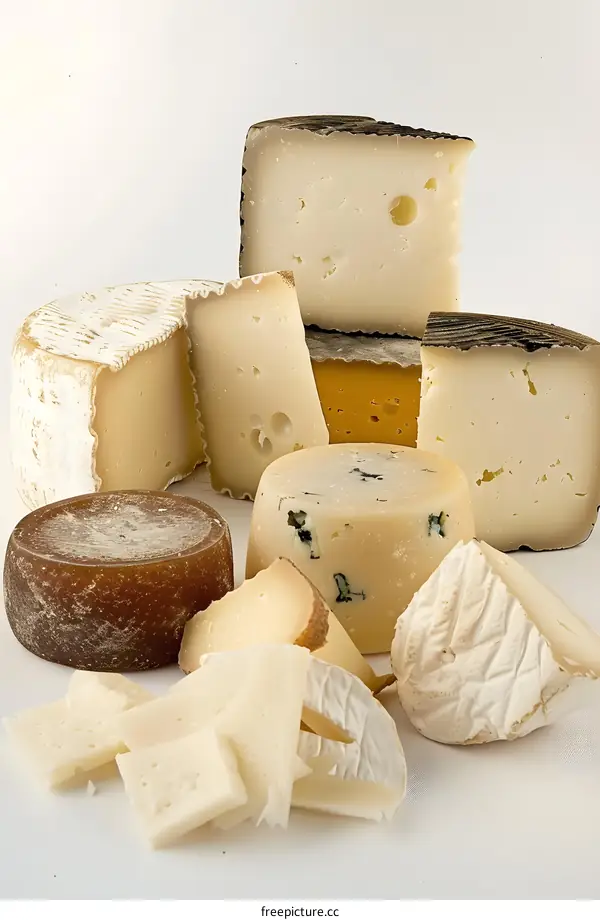 Assortment of Different Types of Cheese