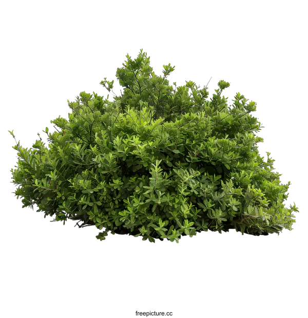 [Transparent Background PNG]Green Bush Isolated on White Background