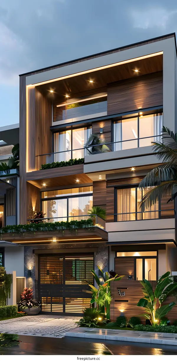 A modern house in Ho Chi Minh City, Vietnam