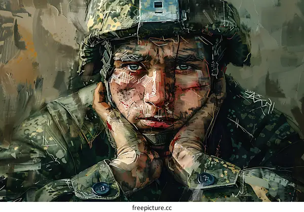Portrait of a soldier
