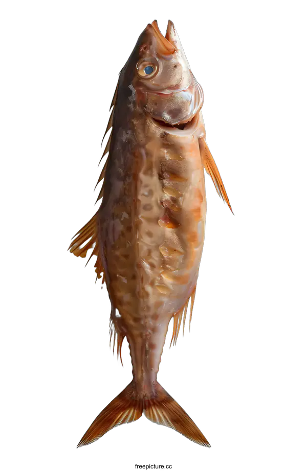 [Transparent Background PNG]Freshly Caught Fish on White Background