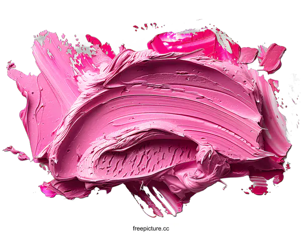 [Transparent Background PNG]Pink Oil Paint Swirl on White Background