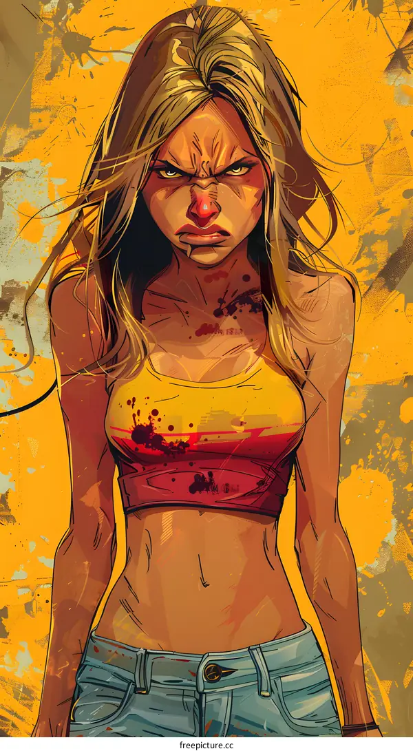 portrait of a blonde woman