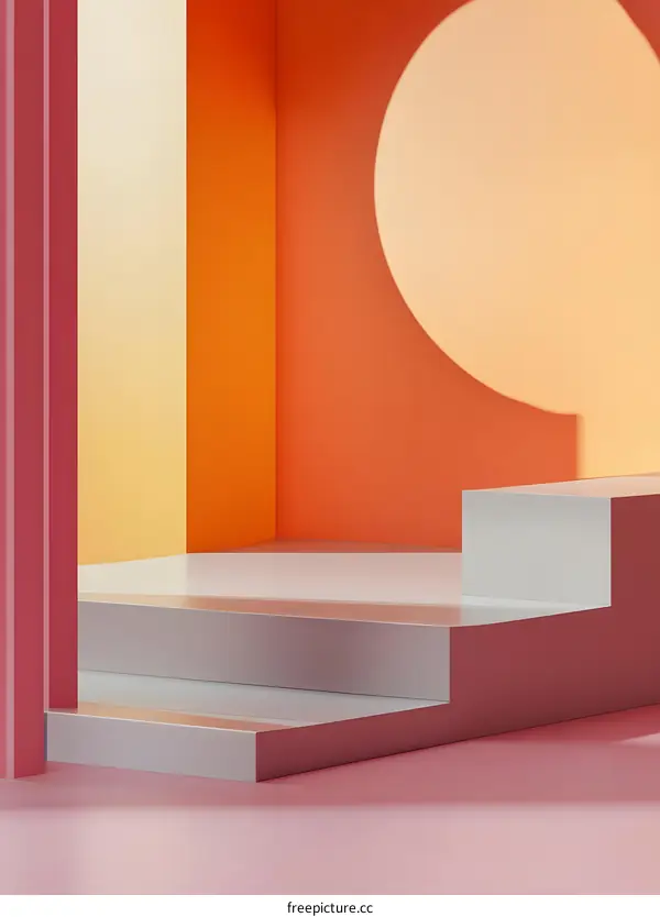 Abstract Geometric Shapes 3D Rendering