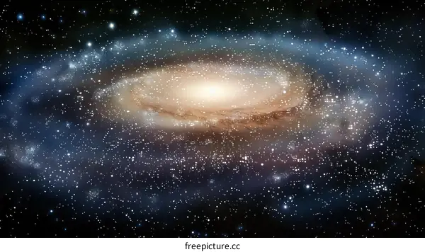 The vastness of space and the beauty of the Milky Way galaxy