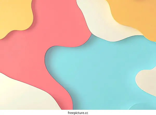 Abstract Colorful Paper Cut Background