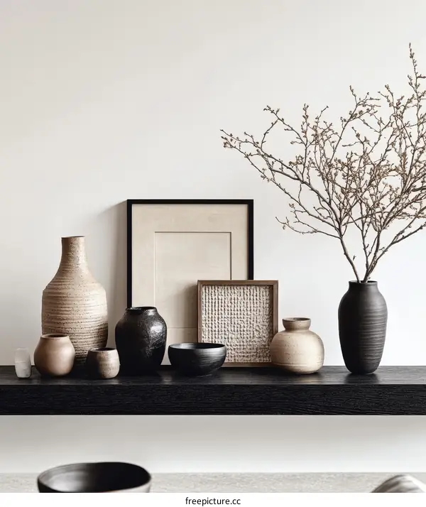 Modern Minimalist Home Decor Display