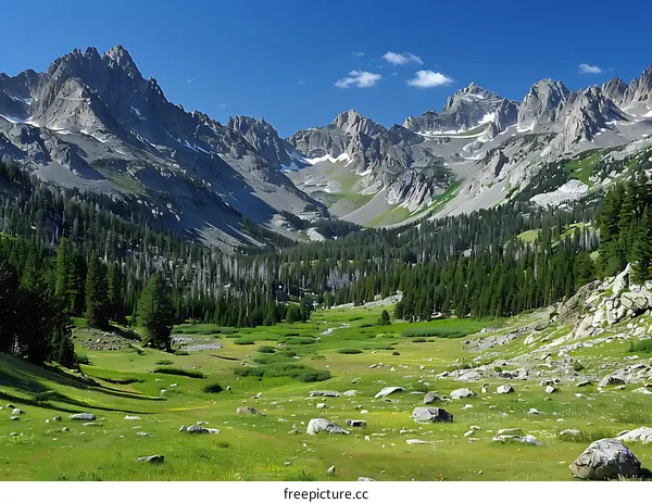 Scenic Mountain Valley Landscape