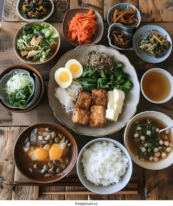 A delicious Japanese breakfast