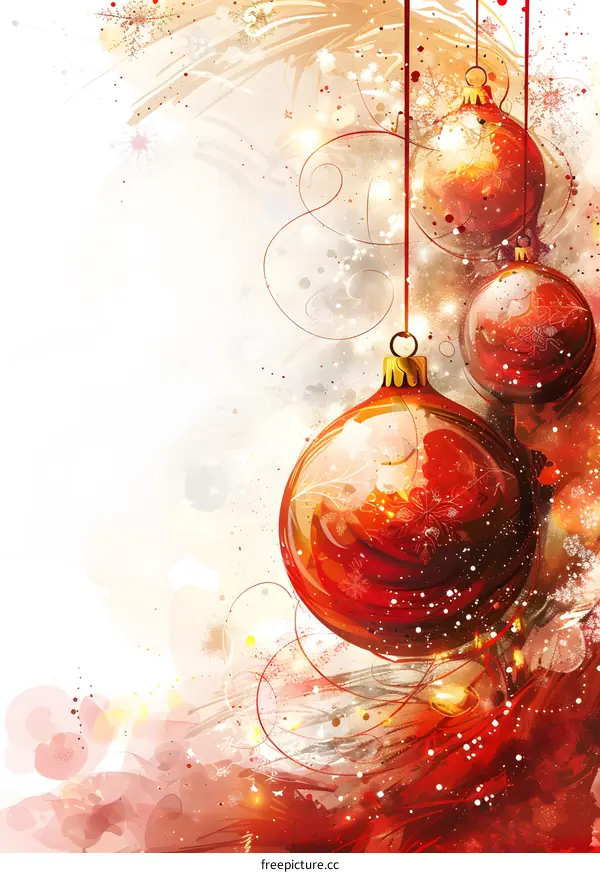 Red Christmas decorations