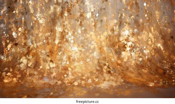 Gold glitter background with shiny sparkles