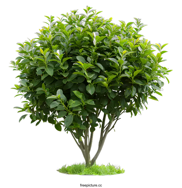 [Transparent Background PNG]Green Bush Tree Isolated On White Background