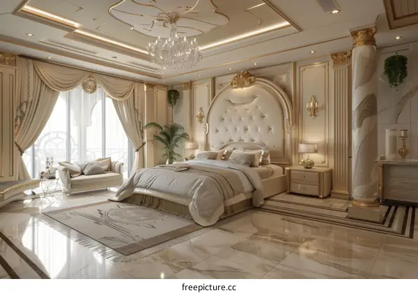 Luxurious European Bedroom Interior Design