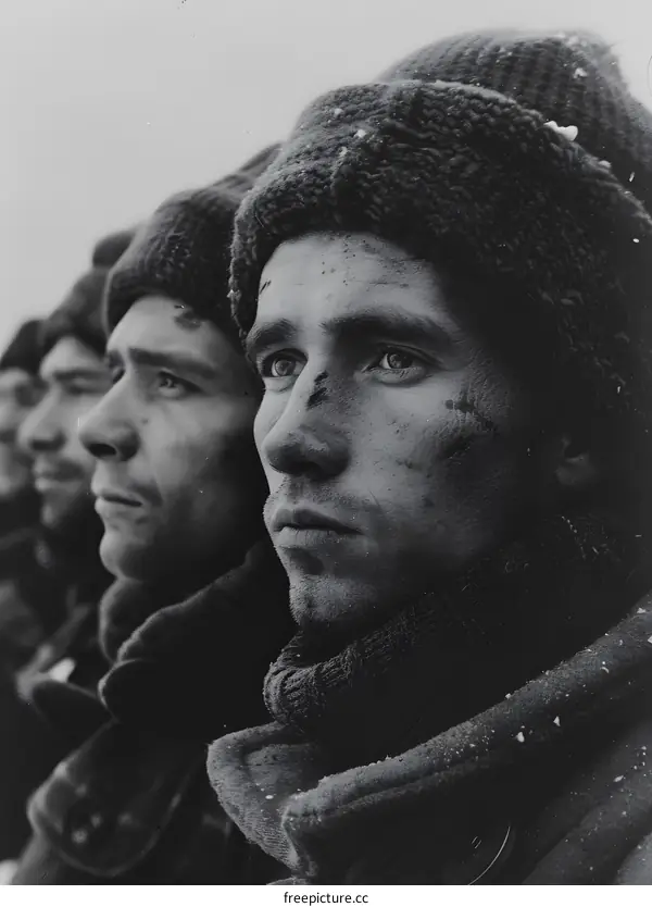 The Faces of War Weary Soldiers