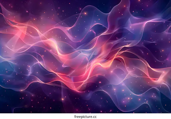 Abstract Purple and Pink Swirling Lines Background