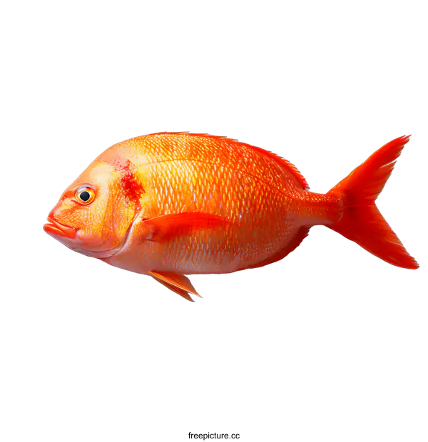 [Transparent Background PNG]Fresh Red Fish on White Background