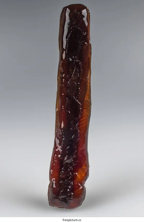 Smoked Eel on a Gray Background