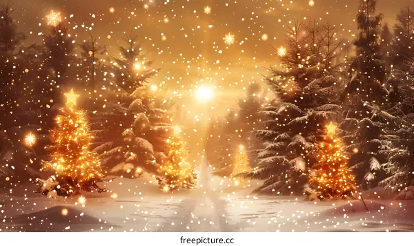 Christmas Snow Scene