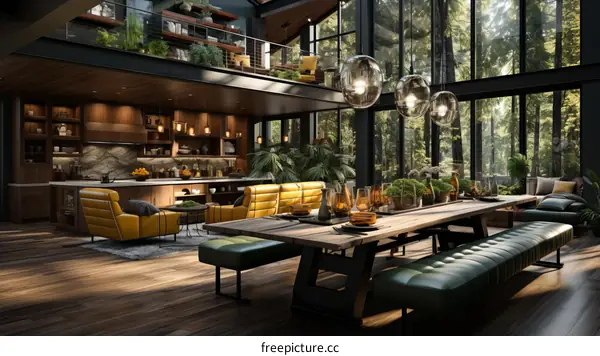 Modern Forest House Interior Design